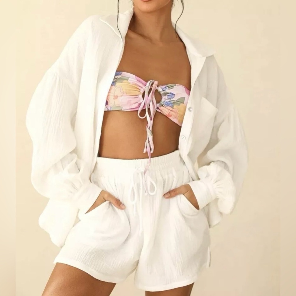 Dippin' Daisy's White Swim Coverup Set